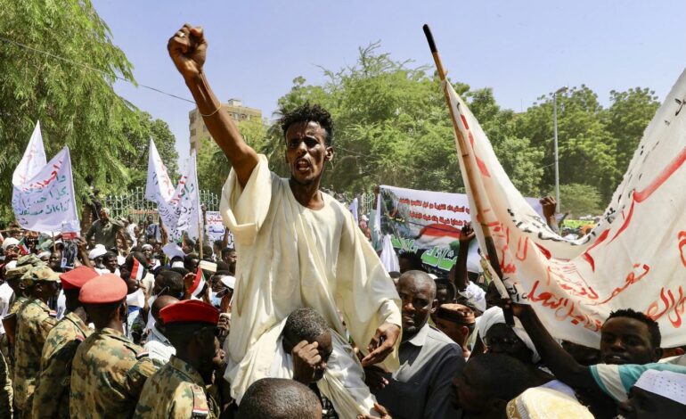 SUDAN PROTESTORS DEMAND MILITARY COUP AMID DEEPENING POLITICAL CRISIS