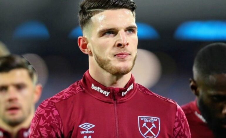 DECLAN RICE OUT OF ENGLAND WORLD CUP QUALIFIER SQUAD