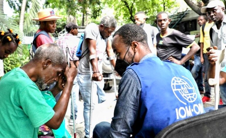 UN: 10,000 DISPLACED, PHYSICALLY DISABLED HAITIANS OFFERED ASSISTANCE
