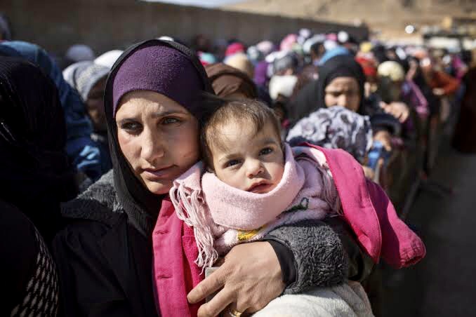 NORTHWESTERN SYRIA STRUGGLES WITH DISPLACED PEOPLE IN WINTER