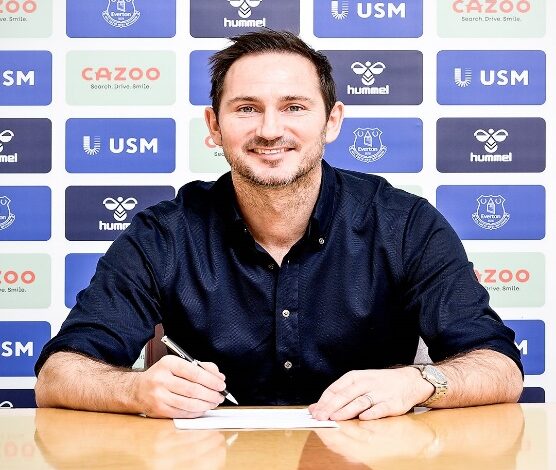 EVERTON NAMES FRANK LAMPARD AS NEW MANAGER