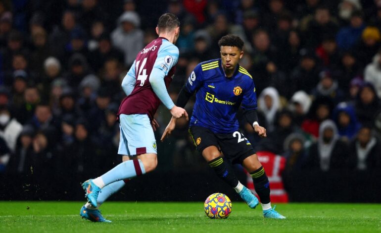 MANCHESTER UNITED HELD TO A FRUSTRATING 1-1 DRAW BY BURNLEY