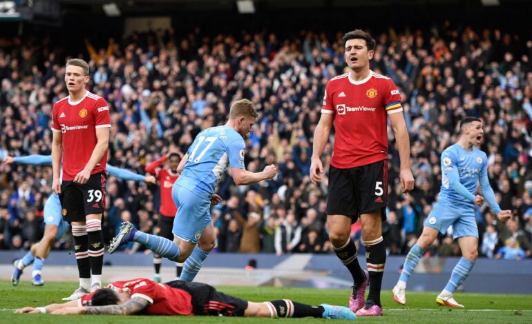 CITY BEAT UNITED 4-1 IN MANCHESTER DERBY