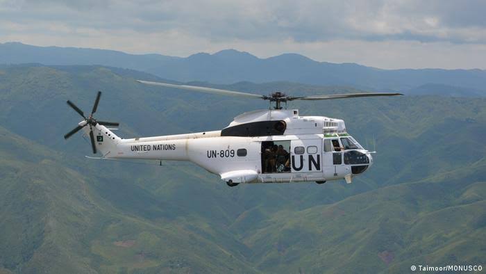 HELICOPTER CRASH KILLS 8 PEACEKEEPERS IN DR CONGO