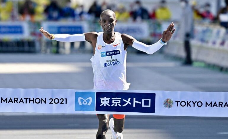 KENYA’S RUNNING LEGEND KIPCHOGE WINS TOKYO MARATHON