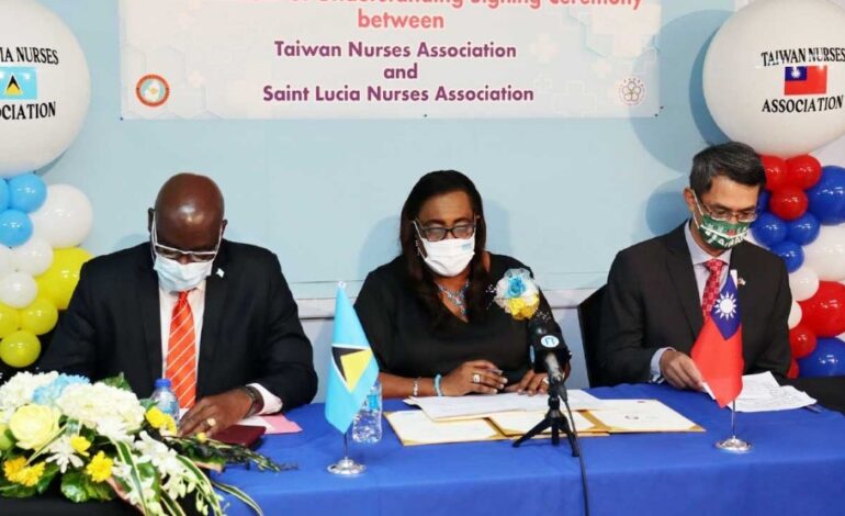 TAIWAN AIMS TO IMPROVE HEALTH PRACTICES IN ST. LUCIA