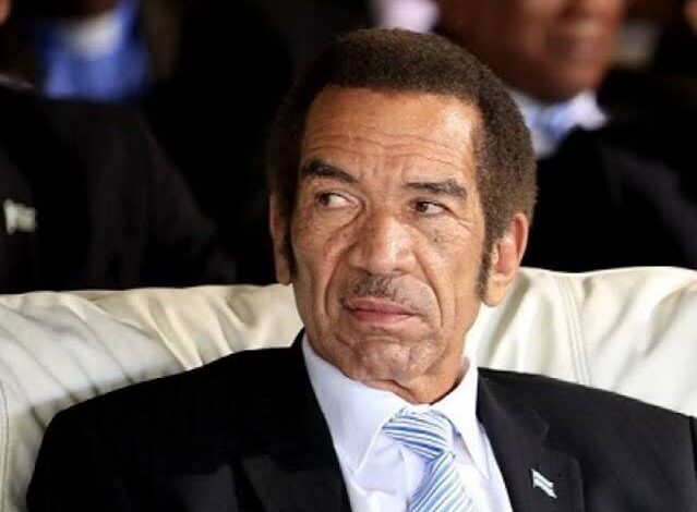 EX-BOTSWANA PRESIDENT ACCUSED OF ILLEGAL FIREARMS POSSESSION