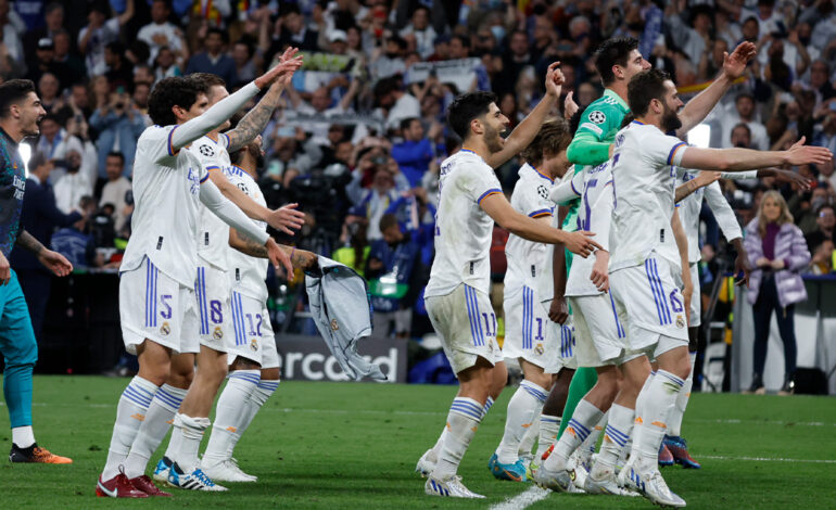 REAL MADRID SEAL CHAMPIONS LEAGUE FINAL PLACE