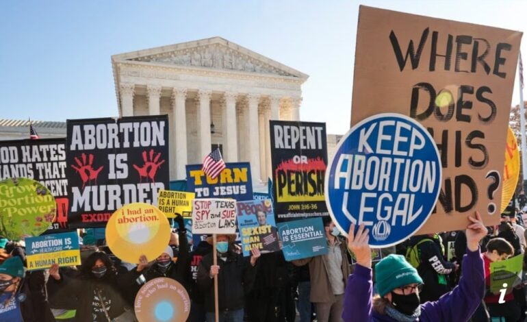 ABORTION RIGHTS ON THE CHOPPING BLOCK IN THE US