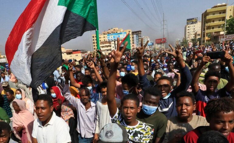  SUDAN PROTESTS AGAINST THE MILITARY IN PICTURES & RISING DEATH TOLL