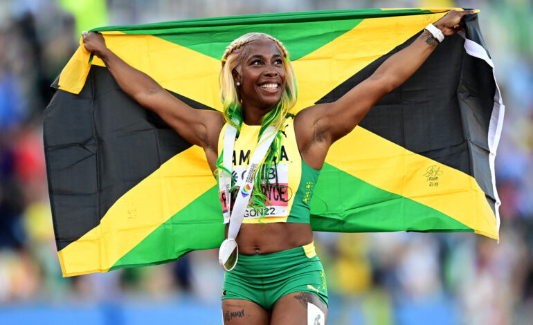 SHELLY-ANN FRASER-PRYCE LEADS JAMAICAN SWEEP IN 100 METERS