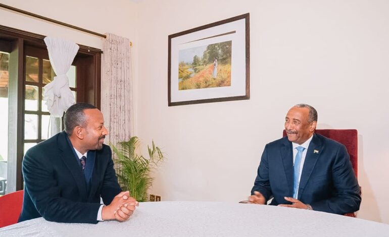 SUDAN, ETHIOPIA LEADERS AGREE TO RESOLVE DISPUTE