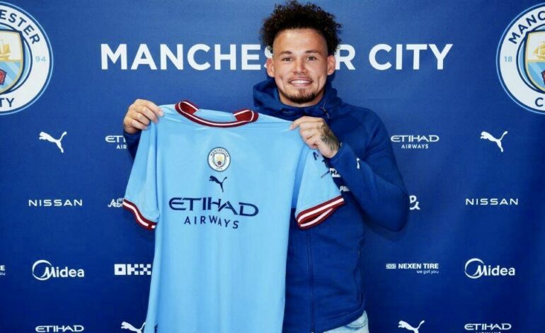 MANCHESTER CITY SIGN KALVIN PHILLIPS FROM LEEDS UNITED