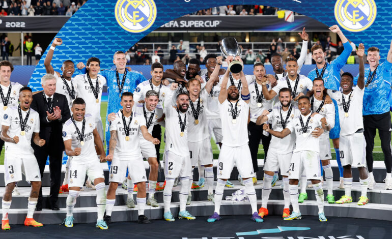 REAL MADRID WIN UEFA SUPER CUP FOR THE FIFTH TIME
