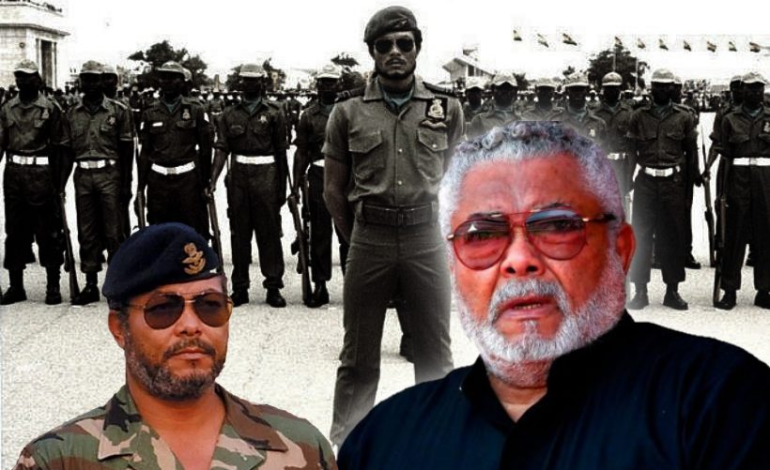FOR 20 YEARS, GHANA WAS RULED BY JERRY RAWLINGS-COUP LEADER & PRESIDENT