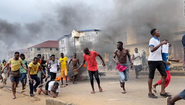 DOZENS KILLED IN SIERRA – LEONE PROTESTS AGAINST GOVERNMENT