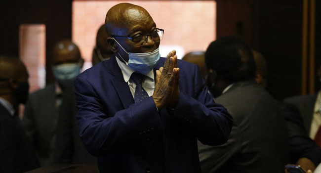  EX-SOUTH AFRICAN PRESIDENT JACOB ZUMA,80, PLANS POLITICAL RETURN