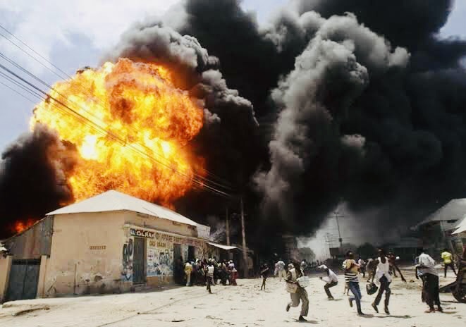  100 KILLED IN SOMALIA MOGADISHU TWIN BLASTS, DEATH TOLL SET TO RISE