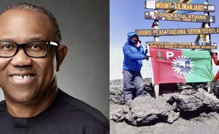 MAN CLIMBS MOUNT KILIMANJARO FOR 10 HOURS TO SUPPORT PRESIDENTIAL CANDIDATE
