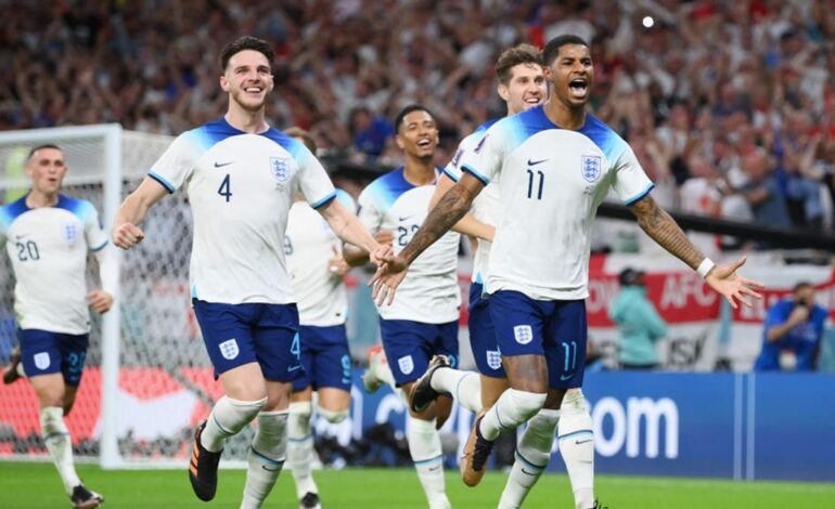  ENGLAND BEAT WALES 3-0 TO SEAL WORLD CUP PROGRESSION