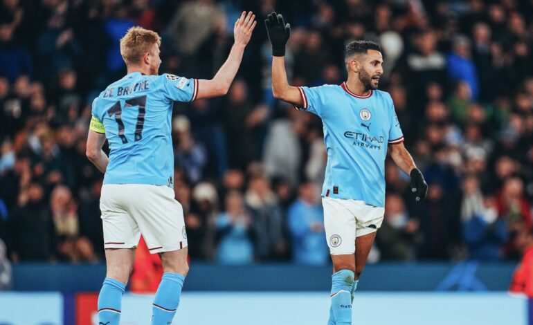 MANCHESTER CITY SEAL TOP SPOT IN STYLE