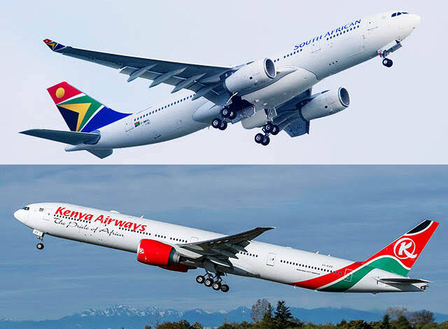 KENYA AIRWAYS, S.A AIRWAYS MOVE TO FORM PAN-AFRICAN AIRLINE