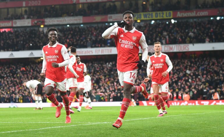  ARSENAL STUN MANCHESTER UNITED WITH 90TH-MINUTE WINNER