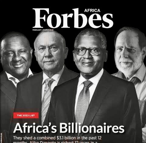 AFRICA’S TOP 10 WEALTHIEST PEOPLE IN 2023 ACCORDING TO FORBES