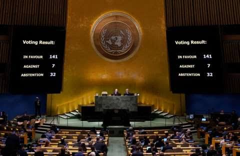 15 AFRICAN NATIONS ABSTAIN IN U.N 🇺🇳 VOTE ON RUSSIA 🇷🇺