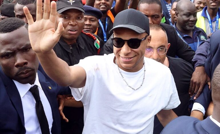 FRANCE FOOTBALL STAR MBAPPE VISITS CAMEROON