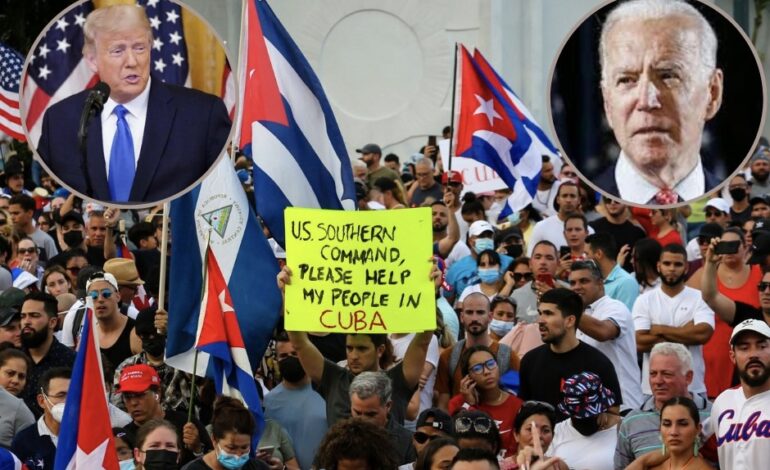 U.S PRESIDENT BIDEN HAS BETRAYED CUBANS- TRUMP