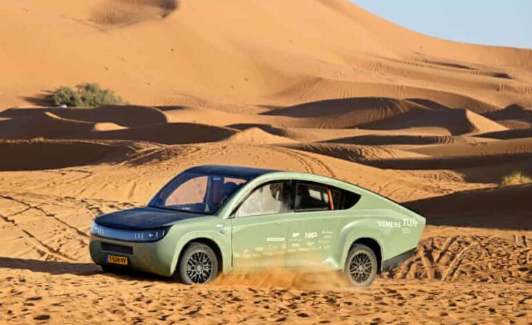 SOLAR-POWERED OFF-ROAD VEHICLE COMPLETES 620-MILE JOURNEY ACROSS NORTH AFRICA