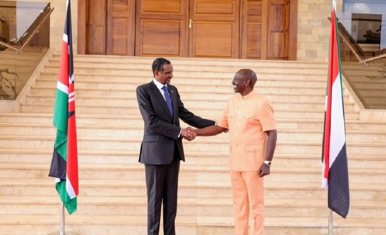  SUDAN RECALLS KENYA ENVOY FOLLOWING HEMEDTI’S VISIT