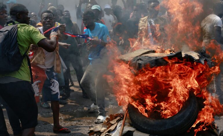 DEMONSTRATORS IN CONGO BURN U.S AND BELGIAN FLAGS, TARGET WESTERN EMBASSIES